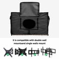 thumbnail image 5 of Outdoor TV Cover 60 to 65 Inches, Retro Mottled Country Star Farmhouse Black Buffalo Plaid Waterproof TV Cover with Remote Control Pocket, Flat Screen TV Cover Protector for Outside TV, 5 of 6