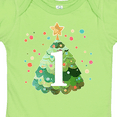 thumbnail image 4 of Inktastic 1st Birthday Green Christmas Tree with Yellow Star Boys or Girls Baby Bodysuit, 4 of 5