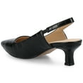 thumbnail image 6 of Journee Womens Paulina Kitten Heel Sling Back Pointed Toe Pumps, Widths Available, 6 of 8
