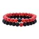 thumbnail image 1 of Fiudx Pulsera de Piedra Negra Esmerilada, Elegante Accesorio para Parejas, Joyería Curativa de Los 7 Chakras, Atrae La Energía de La Riqueza, Complemento Versátil, Regalo Perfecto para Tu Pareja, Inc, 1 of 3