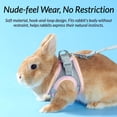 thumbnail image 3 of Escape Proof Rabbit Harness and Leash Set, Breathable Mesh Vest Harness with Reflective Strips for Bunny, Guinea Pig, Ferret, 3 of 9