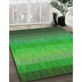 thumbnail image 3 of Ahgly Company Machine Washable Indoor Round Transitional Forest Green Area Rugs, 6' Round, 3 of 7