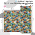 thumbnail image 5 of Monster Cartoon Truck Blue Pattern Teens Toddler Nap Mat with Pillow, Sleeping Mat Bag for Preschool Daycare 51"x22", 5 of 6