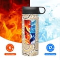thumbnail image 6 of Sikiie Flowers and Leaves Print 18OZ Insulated Straw Cup, Portable Leak-proof Sports Water Bottle, Stainless Steel Water Cup Suitable for Home and Outdoor, 6 of 8