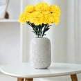 thumbnail image 7 of 7-Head Artificial Carnation Bouquet - Plastic Flower for Mother's Day, Wedding Centerpiece & Home Vase Decor - Yellow, 7 of 7