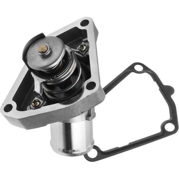 A-Premium Coolant Thermostat Housing Assembly Compatible with Nissan Maxima 370Z INFINITI Q50 Q60 Q70 Q70L QX50 EX35 EX37 FX35 FX37 G25 G37 I30 M35h M37