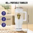 thumbnail image 2 of 3dRose, Vanilla Ice Cream Cone over Heart, 40oz Tumbler, 2 of 7