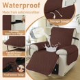 thumbnail image 3 of Housse de Fauteuil Inclinable Housse de Fauteuil Inclinable avec Poches Lavable Housse de Fauteuil Inclinable Protecteur de Meuble pour Enfants Animaux (Coffee IN), 3 of 7