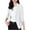 White, variant on Blazers for Women Plus Size Lightweight 3/4 Sleeve Lapel Collar Cropped Suit Jacket for Women Business Casual Fall Outfits