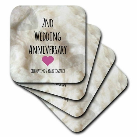 3dRose 2nd Wedding Anniversary gift - Cotton celebrating 2 years ...