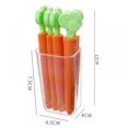 thumbnail image 2 of Bangus Sealing Clips for Food Packages Clips Lovely Carrot Shape Chip Clips with Refrigerator Magnet Holder Box Bread Bags Clips for Kitchen Use, 2 of 6