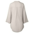 thumbnail image 2 of Womens Loose Button Long Shirt Dress Ladies Casual Tops T-Shirt Blouse Cute Tees Womens Workout Shirt Classic Fit Dress Shirt Athletic Tops Women Dry Quick Shirts for Women Thin Tee Womens Button down, 2 of 5