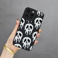 thumbnail image 2 of Skeleton Ghost Print Soft  for iPhone Case (Black,iPhone 14 Pro), 2 of 5