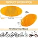 thumbnail image 2 of Juego de 15 reflectores para radios de bicicleta, reflectores tipo ojo de gato, luz de advertencia para bicicleta, 2 of 5