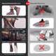 thumbnail image 4 of Cubiertas de zapatos impermeables, cubiertas de bota antideslizante reutilizables actualizadas, protectores de zapatos al aire libre lavables de PVC Covers-2xl Feliz Sencillez, 4 of 5