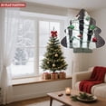thumbnail image 2 of Stylized Metal Christmas Tree Wind Spinner - Concentric Circle Design with Red and Green Ornaments for Garden Decor, 2 of 7