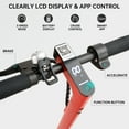 thumbnail image 4 of VIPQV 8.5" Electric Scooter for Adult, Folding Electric Scooter with 350W Motor, 21 MPH Max Speed, 25 Miles Long-Range and Deck Lights, Red, 4 of 8