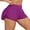Dark Purple, variant on High Waisted Sport Swim Shorts for Womens Side Slits Boardshorts with Pockets 2 in 1 Swimsuit Bottoms UPF 50+,S-3XL