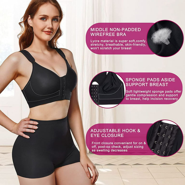 Support Bra with Hook and Eye Closure and Broad Adjustable Straps