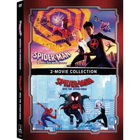 Spider-Man: Across the Spider-Verse and Spider-Man: Into the Spider-Verse 2-Movie Collection (Walmart Exclusive) (DVD) Columbia Pictures, Family, Action, Adventure
