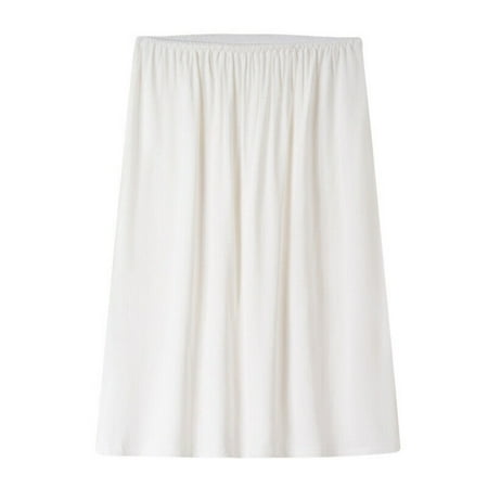 Fashion Comfortable Cooling Women Half Slips Ladies Underskirts Under Dress Slip Skirt Petticoat WHITE 70CM