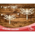 thumbnail image 3 of Unfinished Wood Dragonfly Silhouette 14" / 3/4", 3 of 3