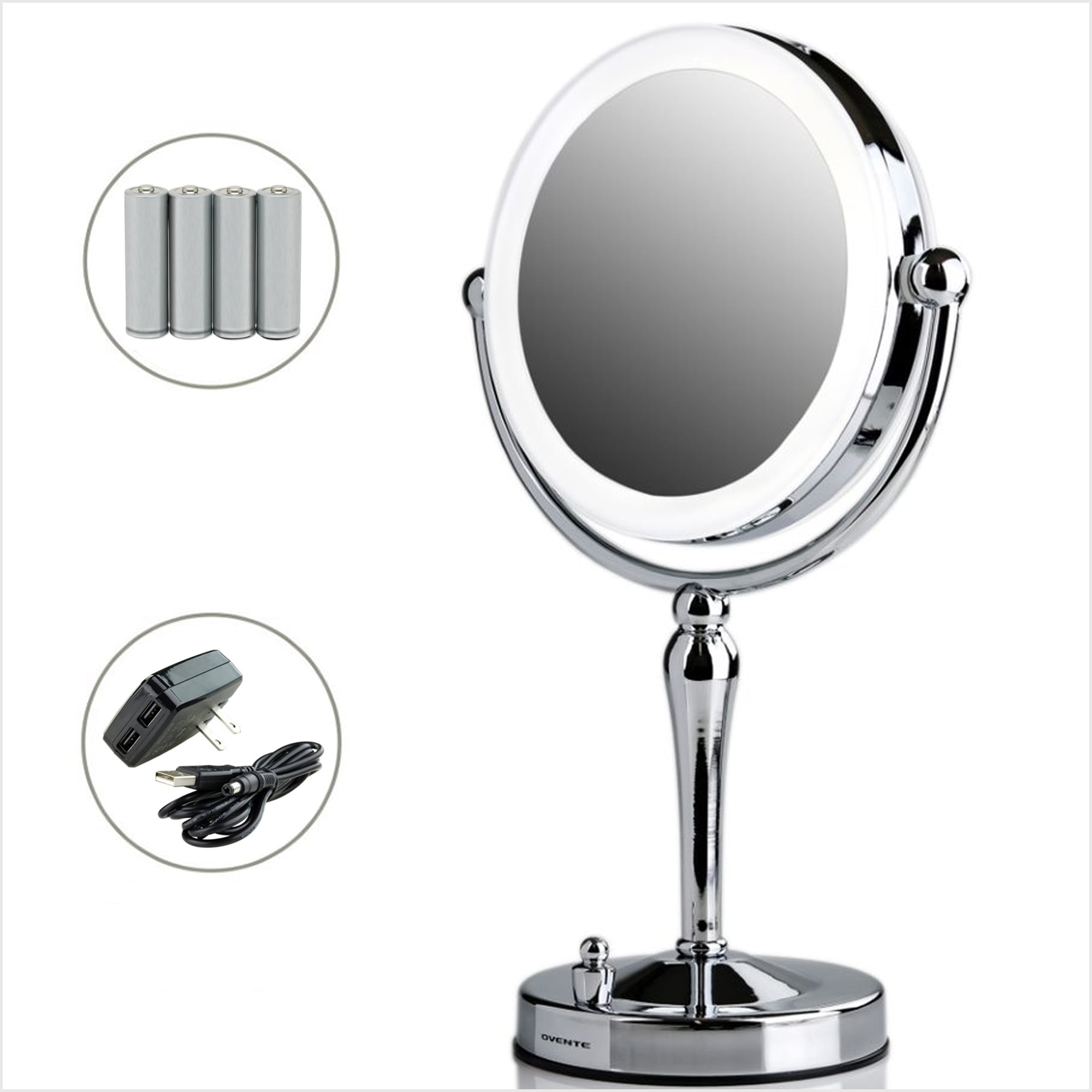 Makeup Mirror Led Light Round Foldable Dimmable Live Stand Vanity Diffused Bulbs Makeup Artist Studio Magnifying Ring Lighting Kit 360 Rotating Premium Acrylic Stand USB Phone Holder Dressing Table 