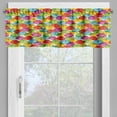 thumbnail image 2 of Ambesonne Colorful Valance Pack of 2, Vivid Umbrella, 42"X12", Multicolor, 2 of 5