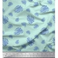 thumbnail image 1 of Soimoi Green Cotton Duck Fabric Monstera Leaves Fabric Prints By Yard 42 Inch Wide, 1 of 3