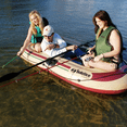 thumbnail image 3 of Solstice Voyager 2-Person Inflatable Fishing Boat Complete Kit with Oar Paddles Pump Dual Swivel Oar Locks, 3 of 4