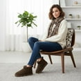 thumbnail image 3 of Cushionaire Hip 2 Genuine Suede Ankle Boots for Women, Cozy Faux Shearling Lining Pull On Winter Womens Boots, 3 of 15