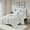 Ivory, variant on Queen Size Bed In A Bag, Full/Queen Crushed Velvet Sherpa Reversible Comforter Set, Grey Cotton Bedding Set,Polyester Bed Sheet Set, Household Supplies & Décor Bedding Bedding Sets