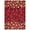 Red, variant on Christmas Red Gold and White Snowflake Winter Area Rug Rugs for Living Room Bedroom 8' x10'-Blue