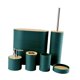 thumbnail image 5 of Juego de 6 accesorios de baño, cepillo de inodoro, decoración, regalo de inauguración de la casa, baño Verde, 5 of 9