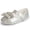 A02/Silver, variant on Baby Girls Dress Shoes Infant Mary Jane Bowknot Soft Sole Crib Shoe for Newborn 3-18 Months