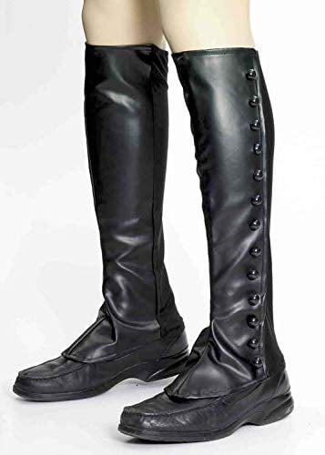 Forum Novelties Adult Black Steampunks Boot Spats Cover Pirate Costume Accessory