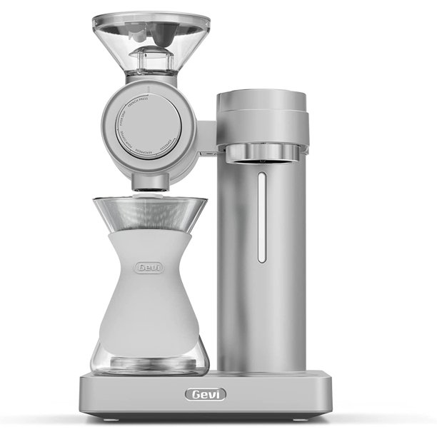 Gevi Silver 4in1 Smart Pourover Coffee Machine with Grinder,22 oz