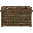 thumbnail image 3 of happimess Michael 35" Wicker Storage Trunk, Brown, 3 of 4