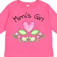 thumbnail image 4 of Inktastic Mimi's Girl Heart Flowers Girls Long Sleeve Toddler T-Shirt, 4 of 5