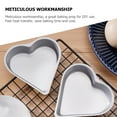 SEXAGESIMO Flan Pan Heart Cake Mini Tart Pudding Molds Nonstick Round