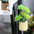 thumbnail image 4 of Artificial Potted Plants Refrigerator Magnet Home Office Kitchen Locker Fridge 3D Miniature Cork Pot Fake Flower Magnetic Decoration Ornament, 4 of 8
