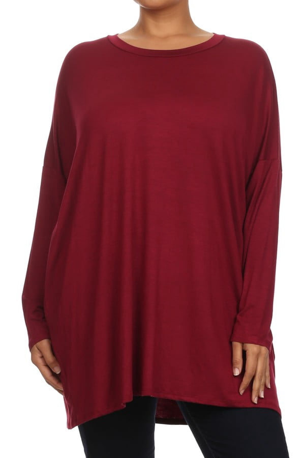 walmart plus size tunic tops