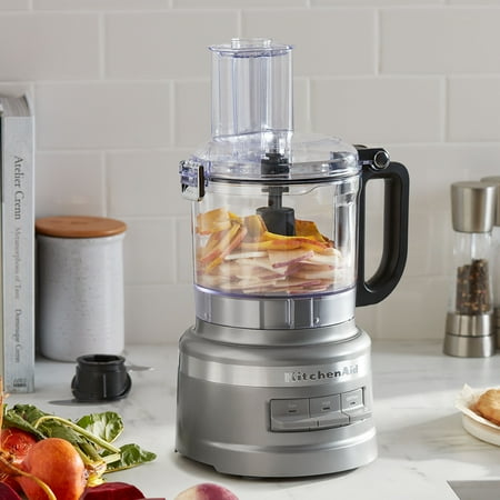 KitchenAid - 7 Cup Food Processor - Contour Silver