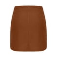 thumbnail image 7 of High Waist Skirts for Women Casual Cargo Skirt Workout Tennis Skorts with Pockets Summer Skirts Brown XXL, 7 of 7