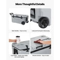 thumbnail image 5 of 74QT wheeled refrigerated box, lightweight hard shell insulated box with ice box handle, cup holder, camping picnic car refrigerated box, 5 of 6