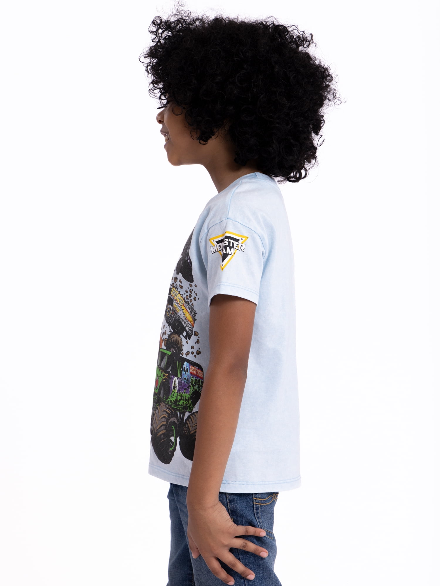 Monster Jam Toddler Graphic Crewneck Tee with Short Sleeves, Sizes 12M-5T
