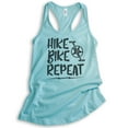 thumbnail image 1 of Hike Bike Repeat Tank Top, Ladies Racerback Tank Top, Hike Tank, Hiker Tank, Biking Tank, Bike Tank, Cancun, X-Small, 1 of 3
