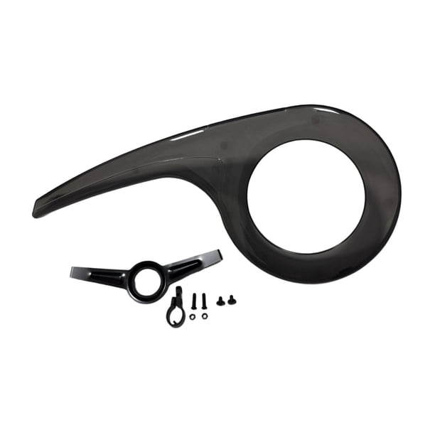 Varera de cubierta de la cadena de bicicletas 46T-52T Protección liviana Piezas de bicicleta Caso protector para montar en bicicleta Reemplazo de Solución para la cola negra transparente