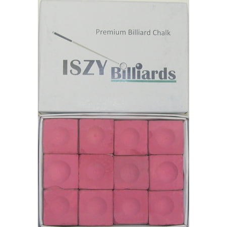 Premium Billiard Stick - Pool Cue Chalk Pink Quantity 12