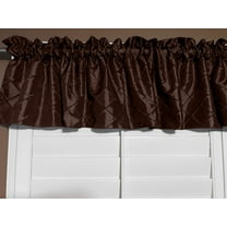 pintuck taffeta window valance 52 wide brown